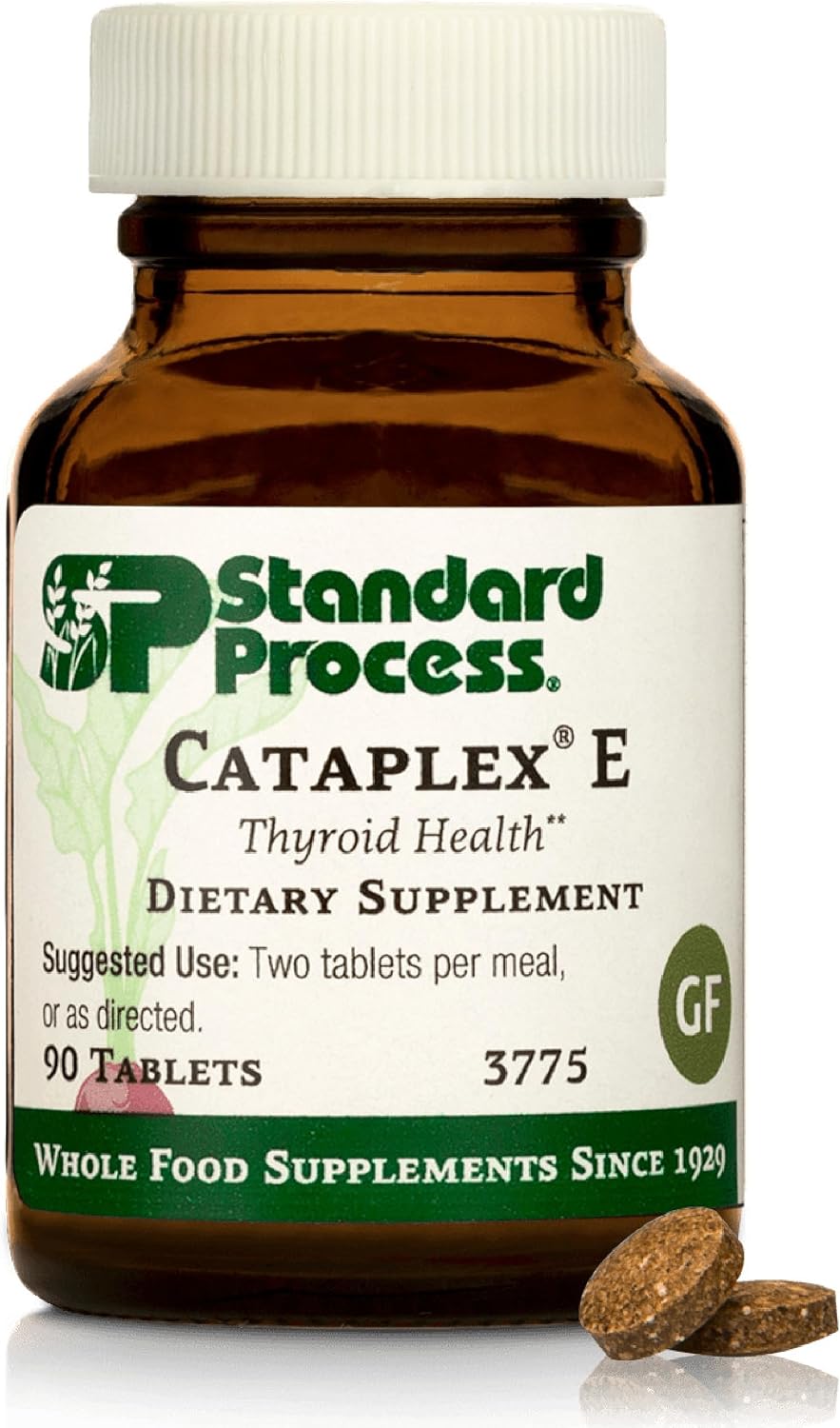 Standard Process Cataplex E – Thyroid Support with Vitamin E and Selenium – 90 Tablets