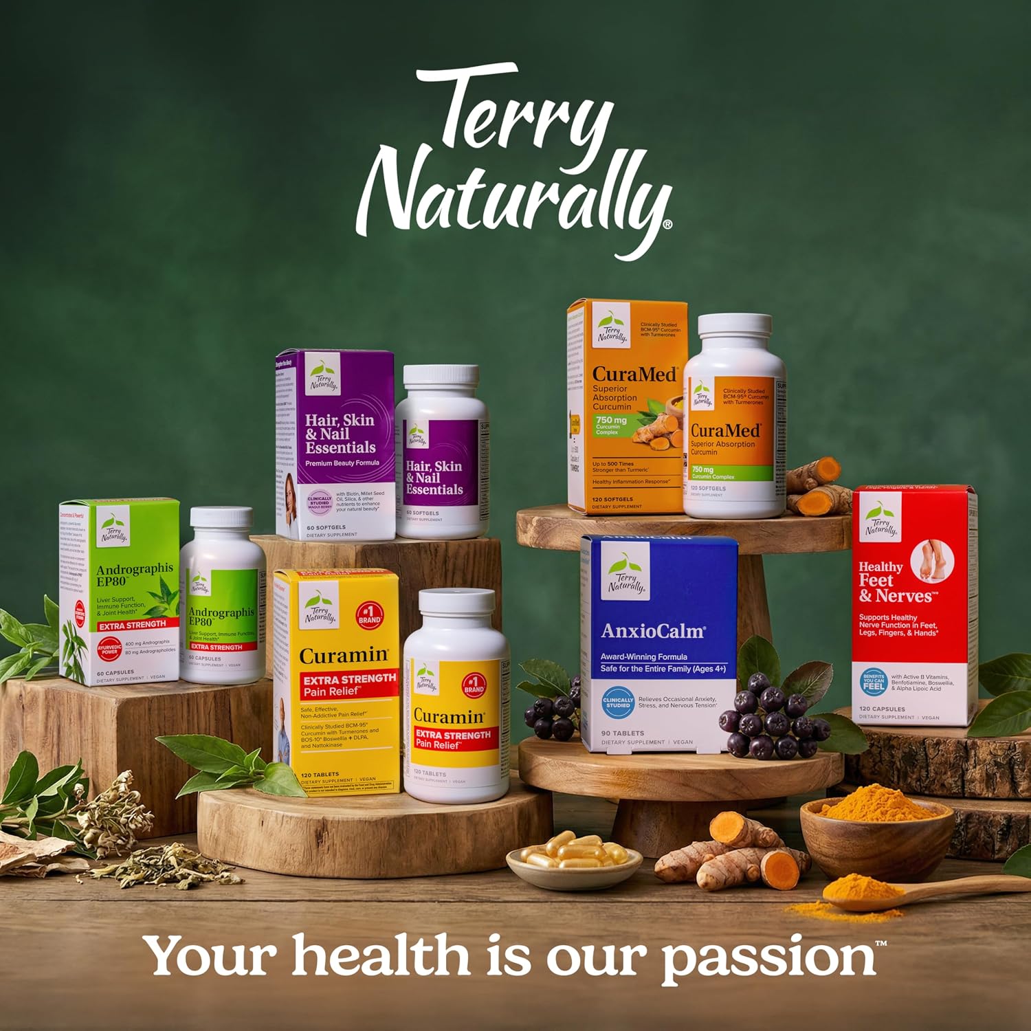 Terry Naturally Hair Renew Formula - 60 Softgels - Supports Healthy Hair, Nourishes Thinning Hair, with Millet Seed Oil, Horsetail, Biotin & Folic Acid - Gluten-Free - 30 Servings