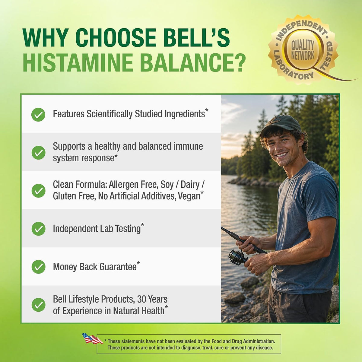 Bell Histamine Balance – Herbal Supplement for Respiratory & Immune Support, 30 Veggie Caps - görsel 5
