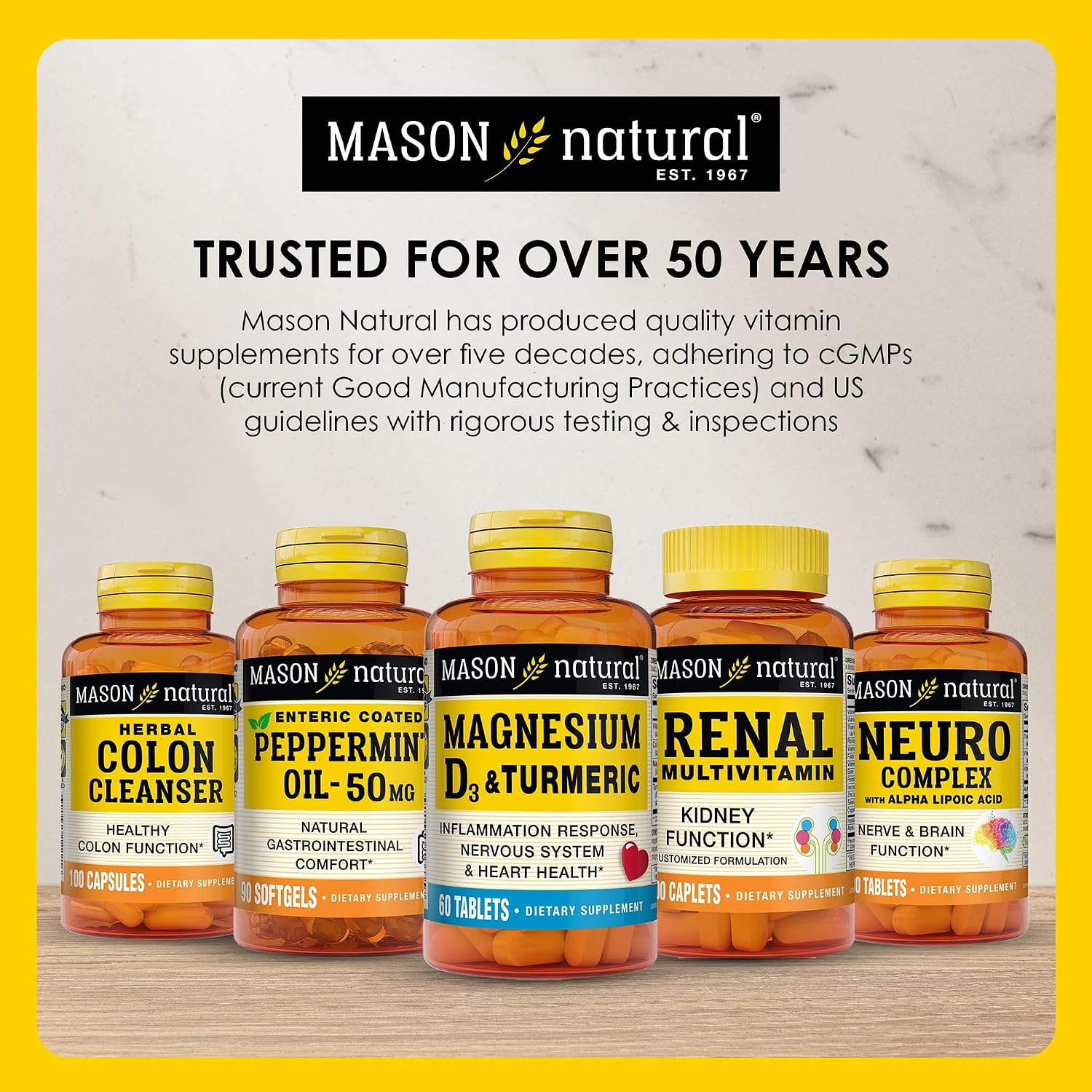 MASON NATURAL Advanced Ear Health Support, with Vitamin C, 33 Day Supply