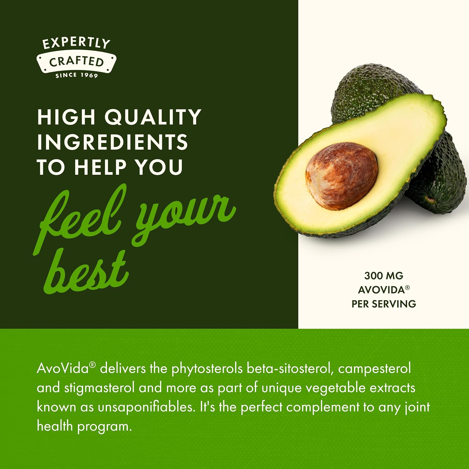 Swanson AvoVida - Avocado & Soybean Unsaponifiables for Joint Health, 60 Capsules