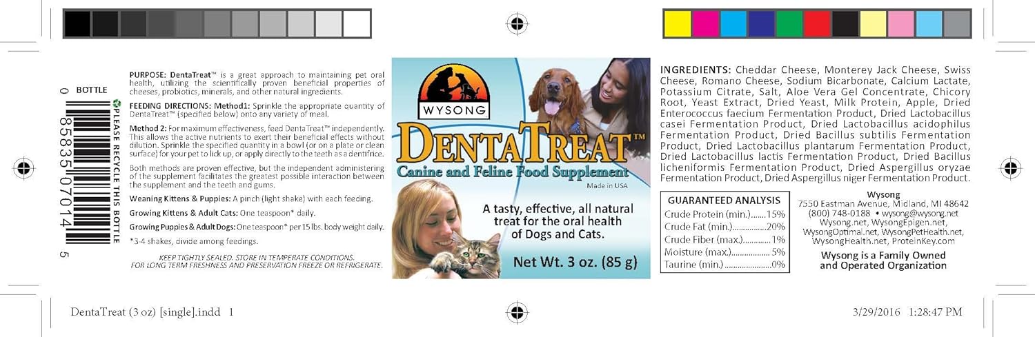 Wysong Dentatreat Canine & Feline Food Supplement, 85 g
