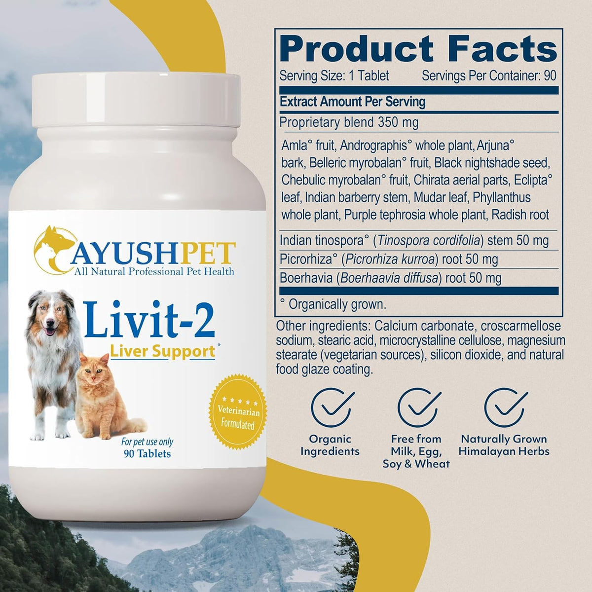 Ayush Pet Livit-2 Dog Liver Support Supplement - 90 Servings - görsel 3