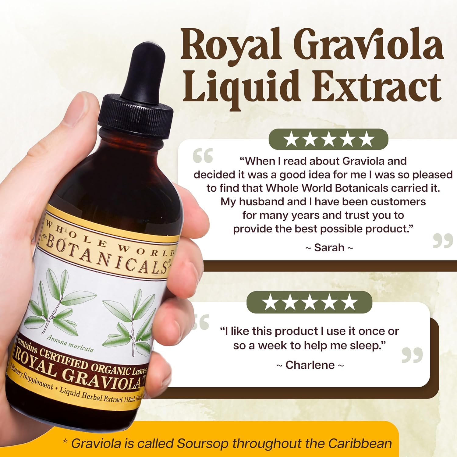 Royal Graviola (Soursop) – Herbal Supplement – Liquid Extract 4 fl oz (118 mL)