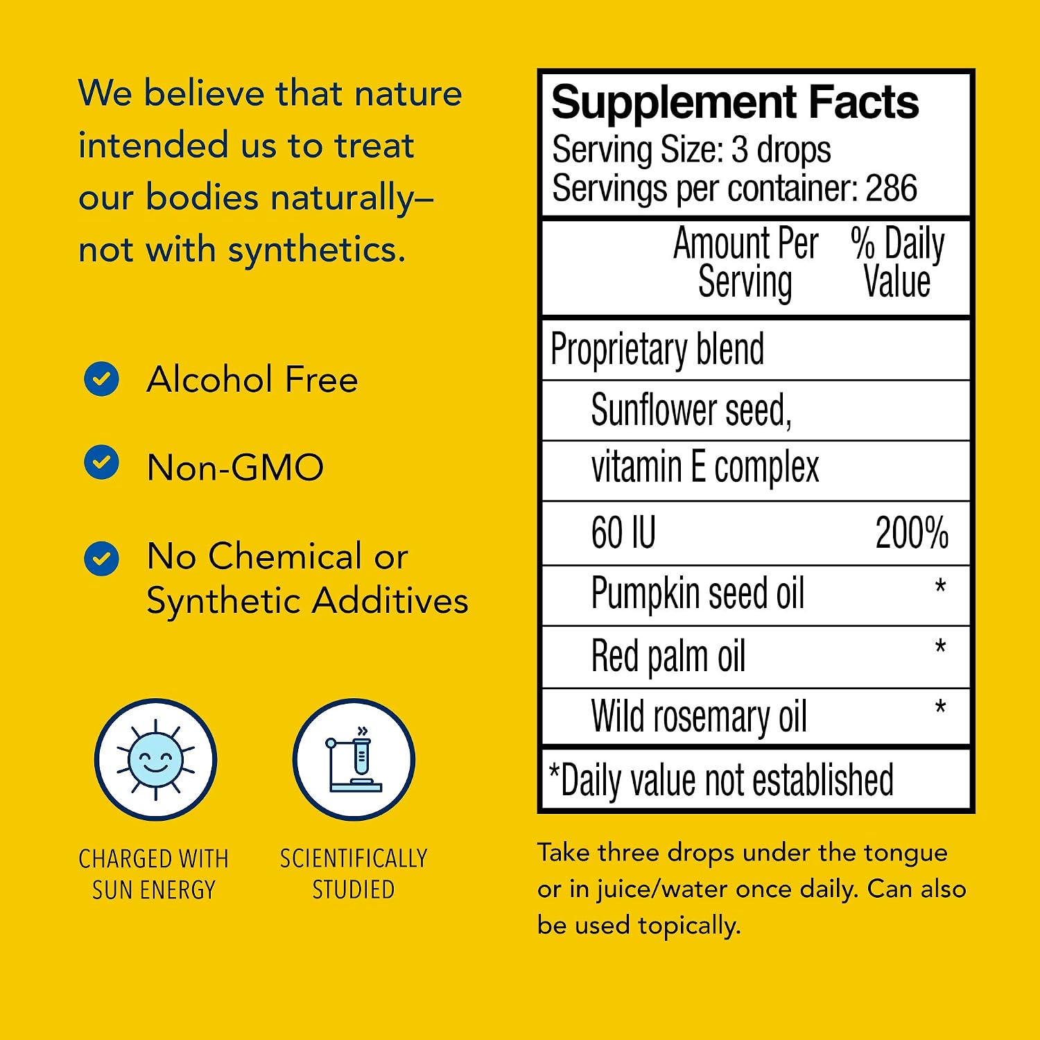NORTH AMERICAN HERB & SPICE Purely-E Vitamin E Complex - 30 mL - Soy-Free, Non-GMO