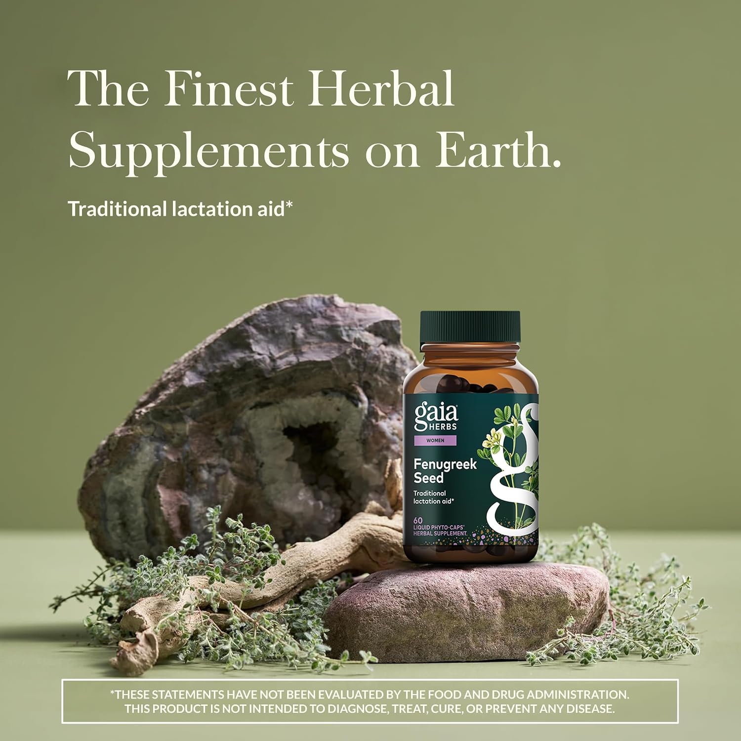 Gaia Herbs Fenugreek Seed – 60 Vegan Liquid Phyto-Capsules