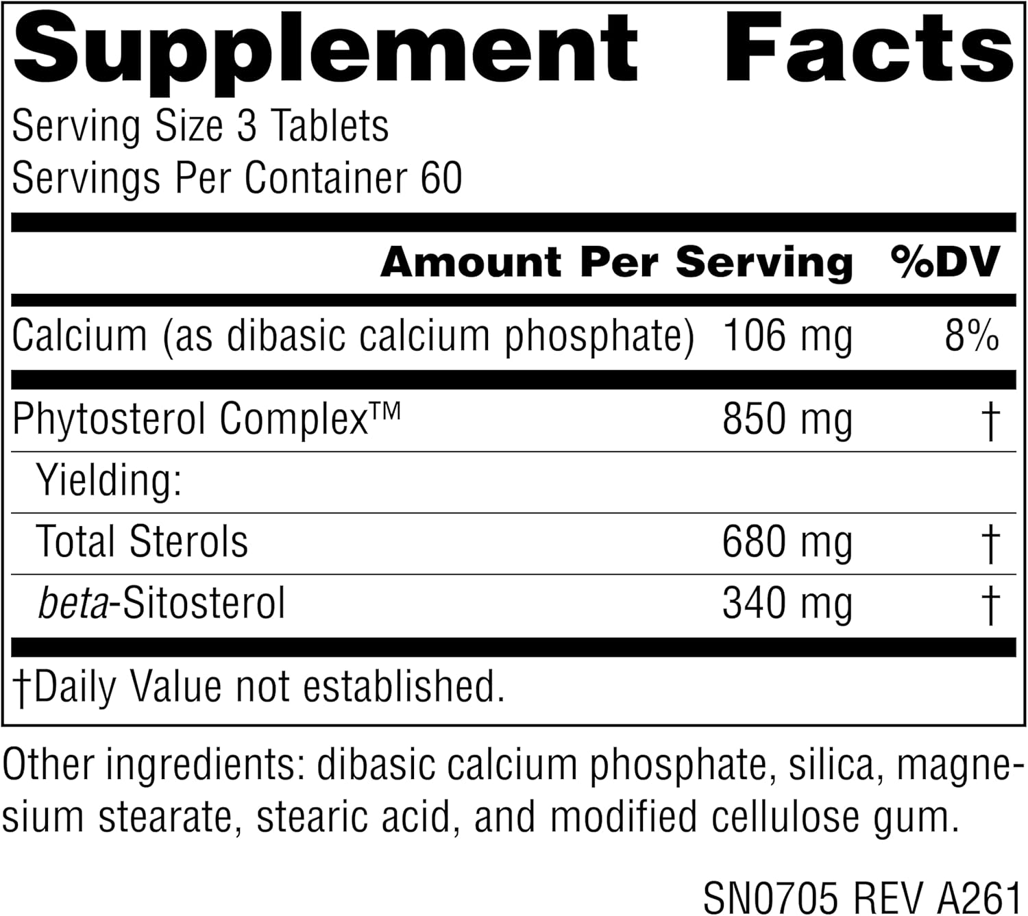 Source Naturals Phytosterol Complex with Beta-Sitosterol, 113 mg - 180 Tablets