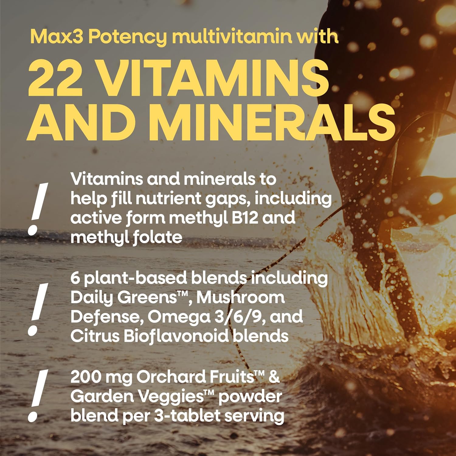 Nature's Way Alive! Max3 Potency Daily Multivitamin, No Iron Added, 90 Tablets