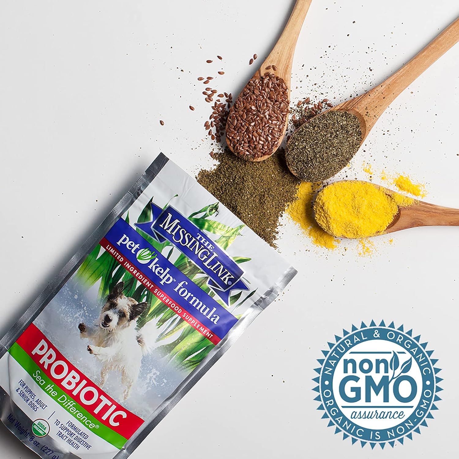 The Missing Link Pet Kelp Canine Probiotic - Organic & Limited Ingredient Formula for Digestive Health (227 g)