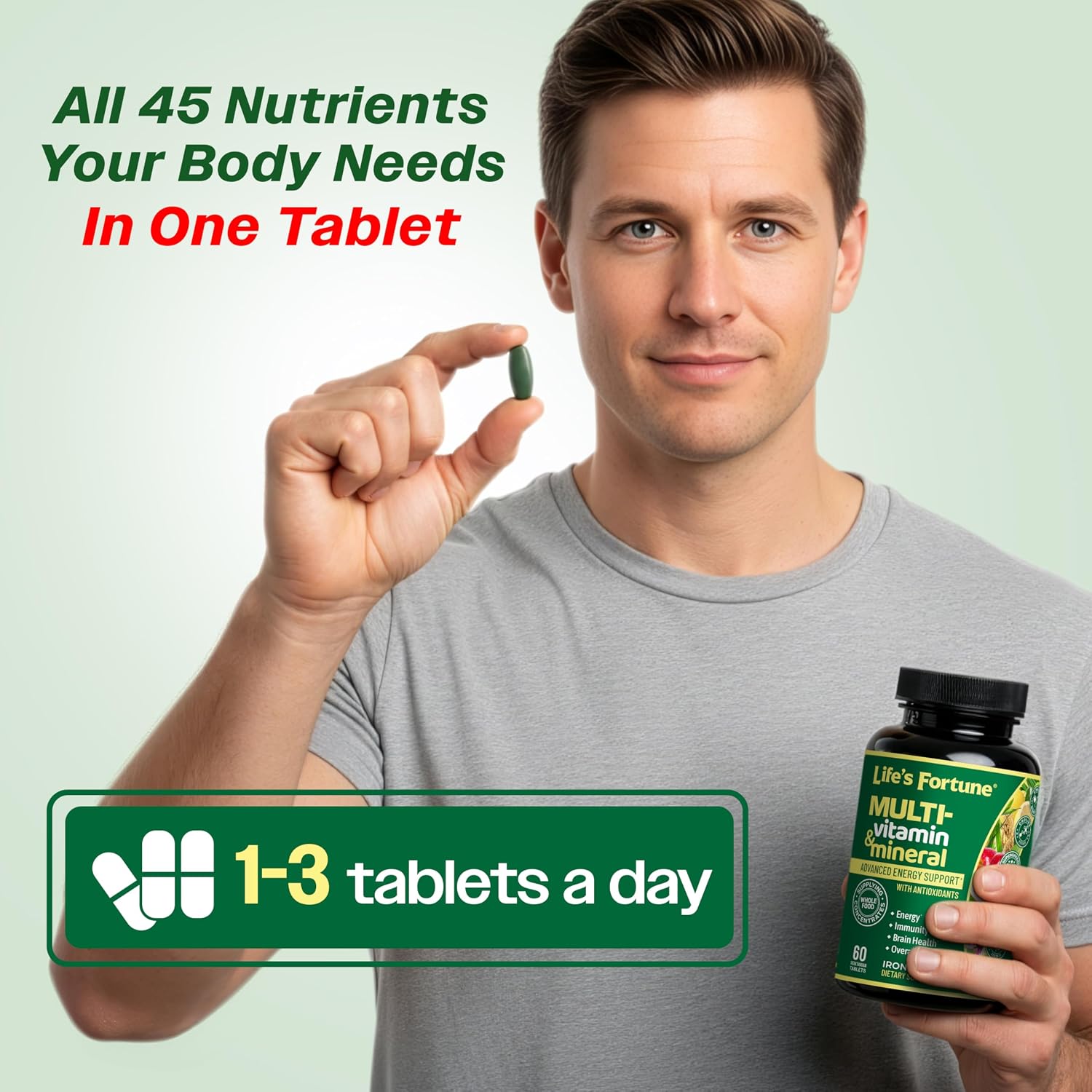 Life's Fortune Whole Food Multivitamin & Mineral Supplement