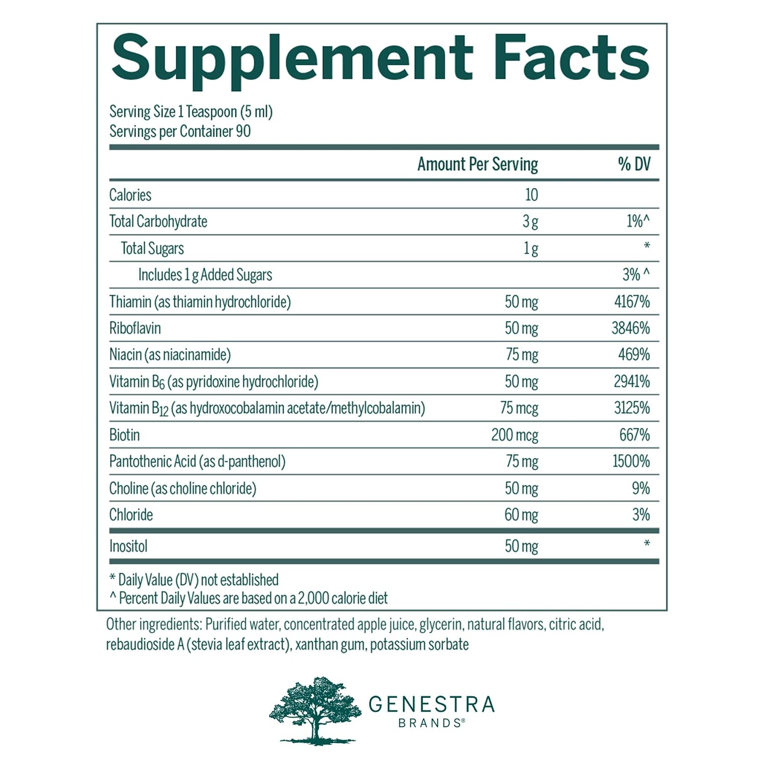 Genestra Brands Liquid B Complex - Broad Spectrum B-Vitamin Complex, 450 mL