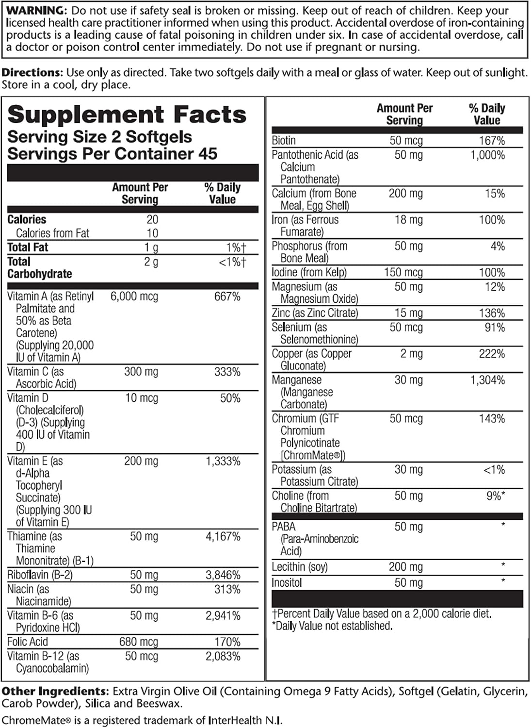 SOLARAY Provide Multivitamin - Two Daily, 90 Tablets