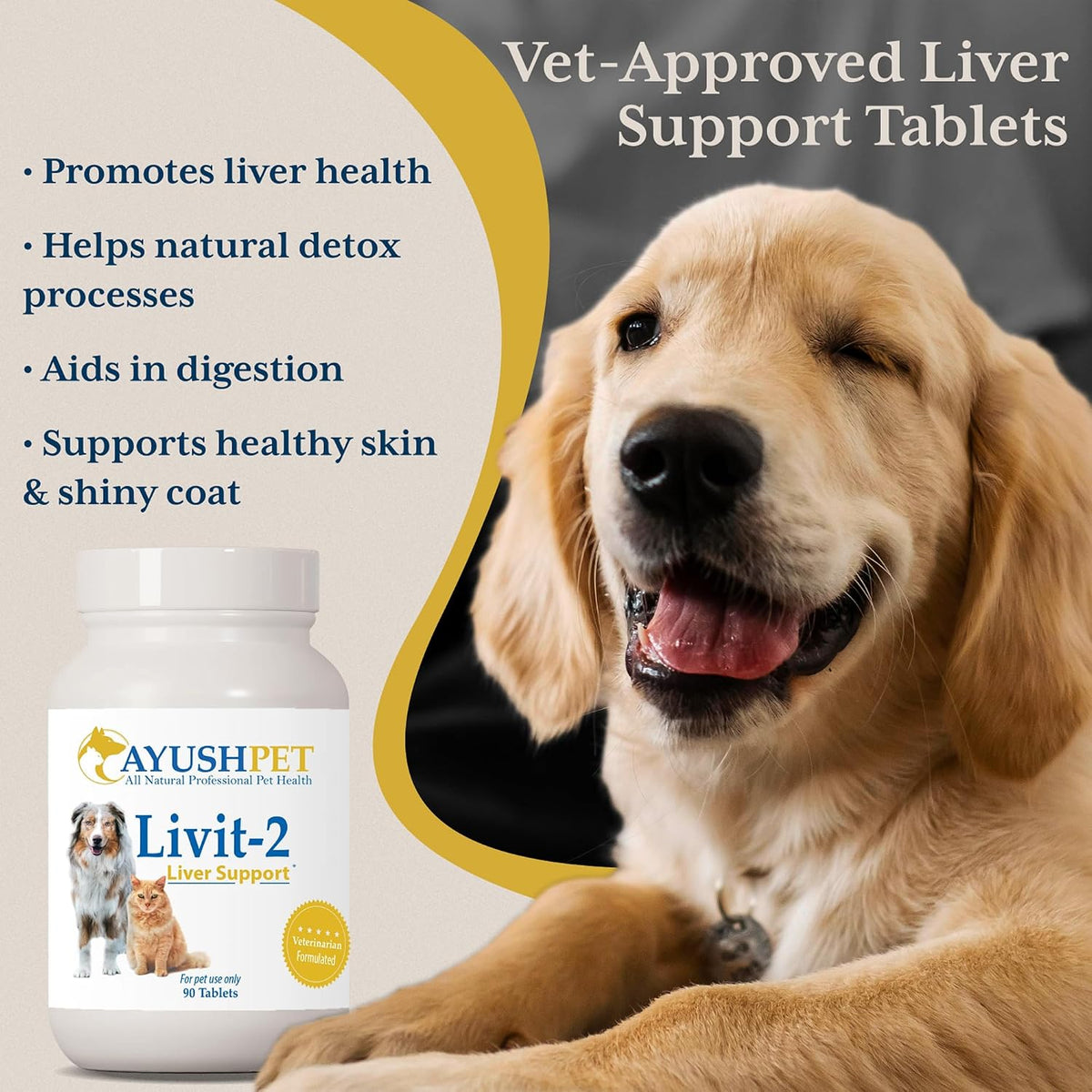 Ayush Pet Livit-2 Dog Liver Support Supplement - 90 Servings - görsel 2