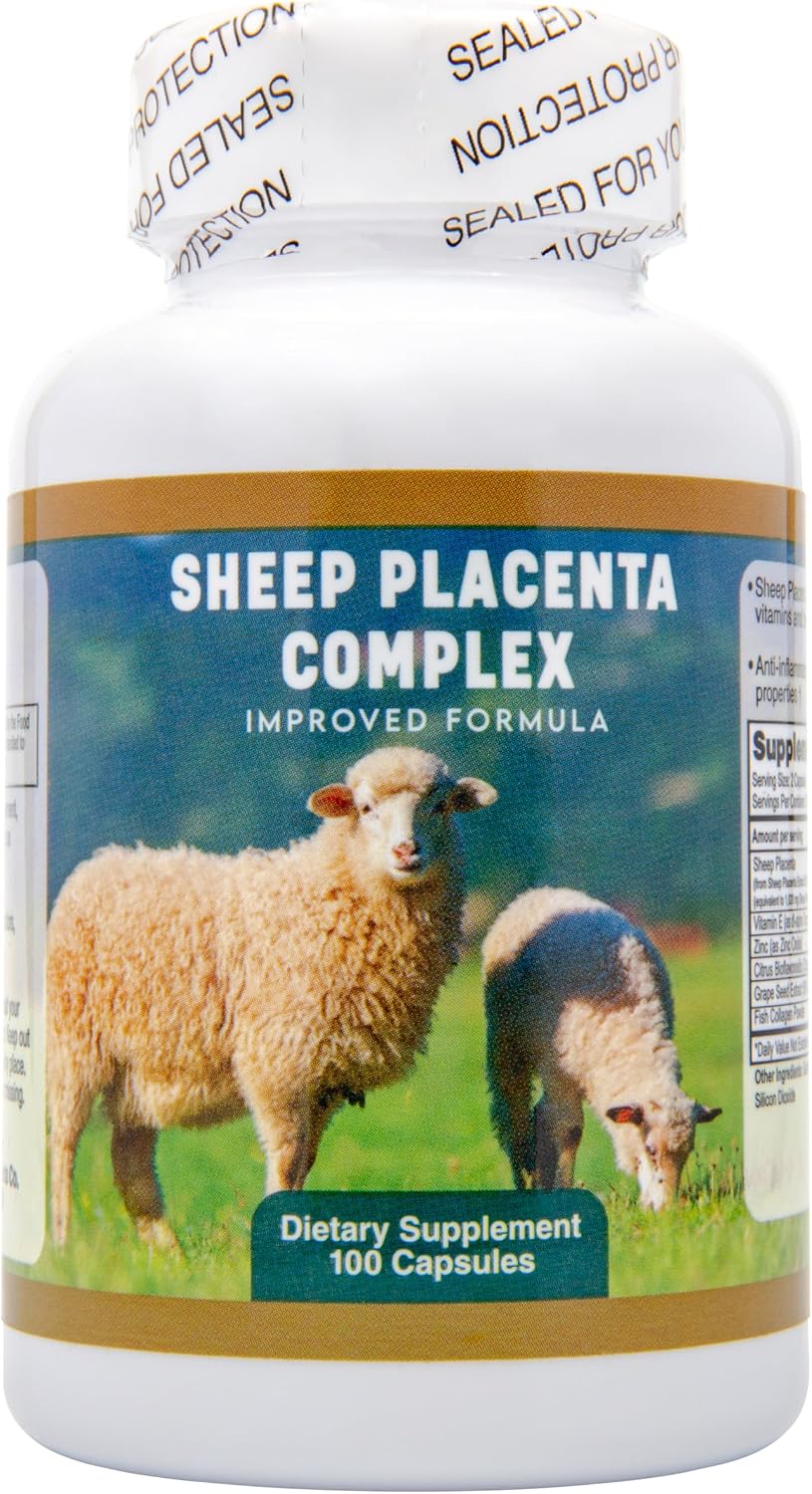 Nu-Health Sheep Placenta 200mg (Lyophilized) - 100 Capsules
