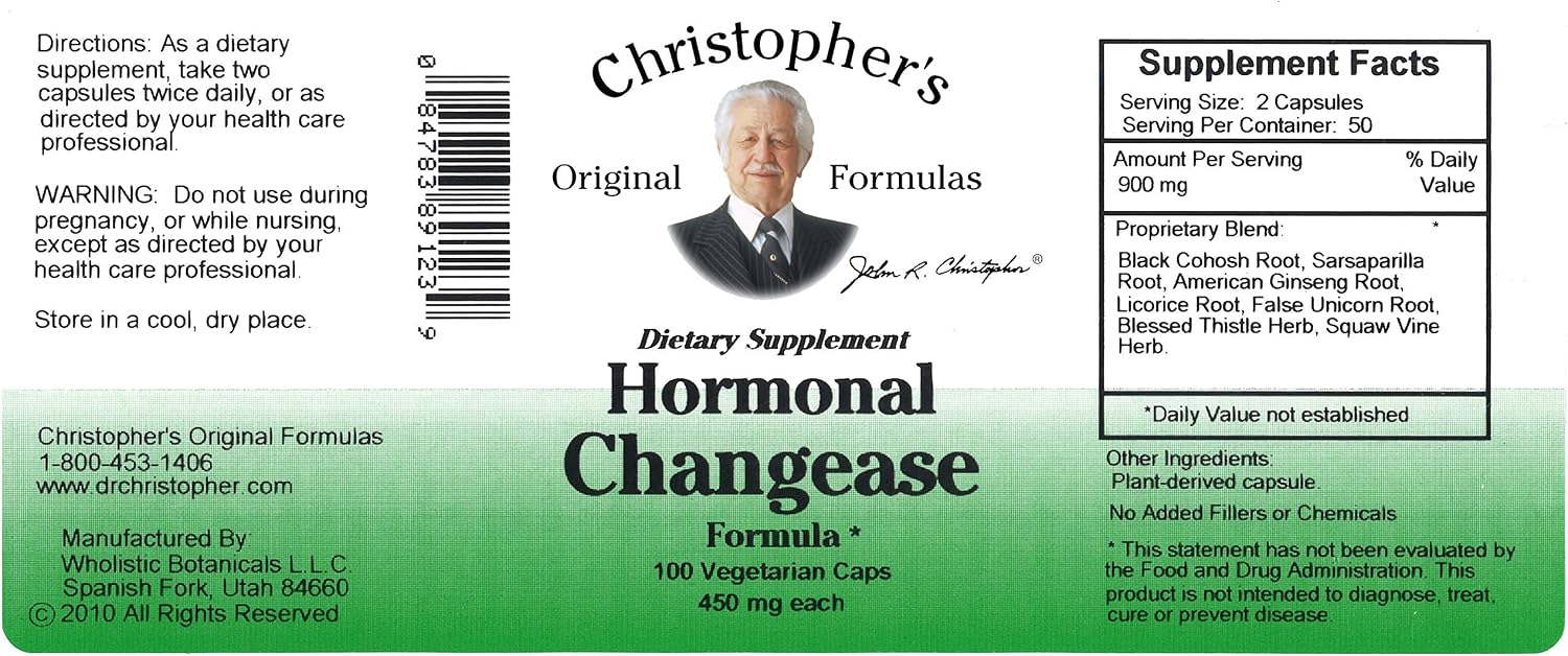 Hormonal Changease Formula – Herbal Menopause Support