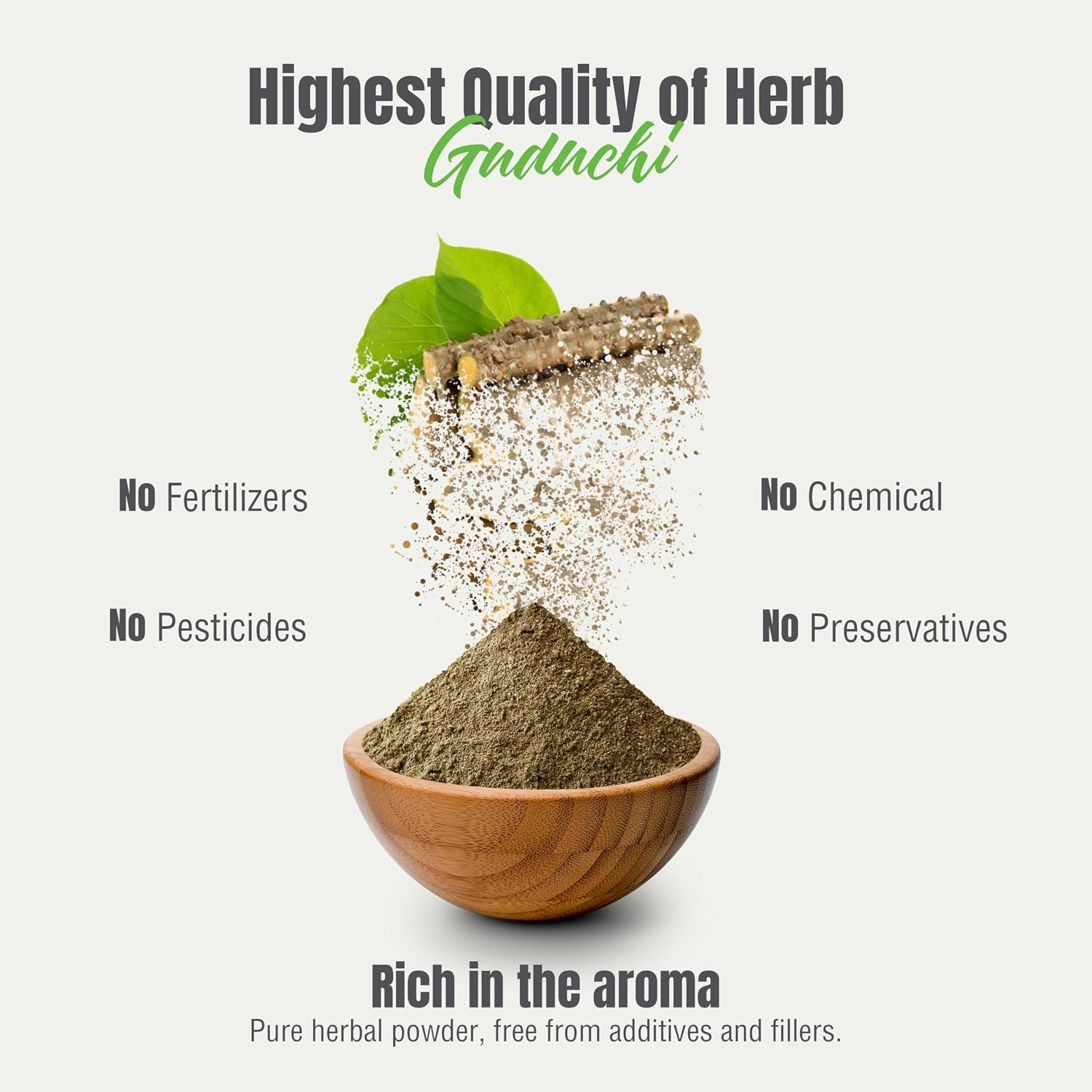Herbsforever Guduchi Powder (Tinospora cordifolia) - 454 g, Traditional Ayurvedic Herbal Supplement