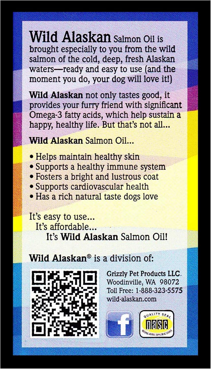 Wild Alaskan Skin & Coat Salmon Oil Omega-3 for Dogs, 16 oz (473 mL)