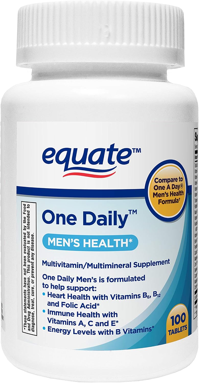 Equate One Daily Multivitamin, Men's Health Formula - 100 Tablets