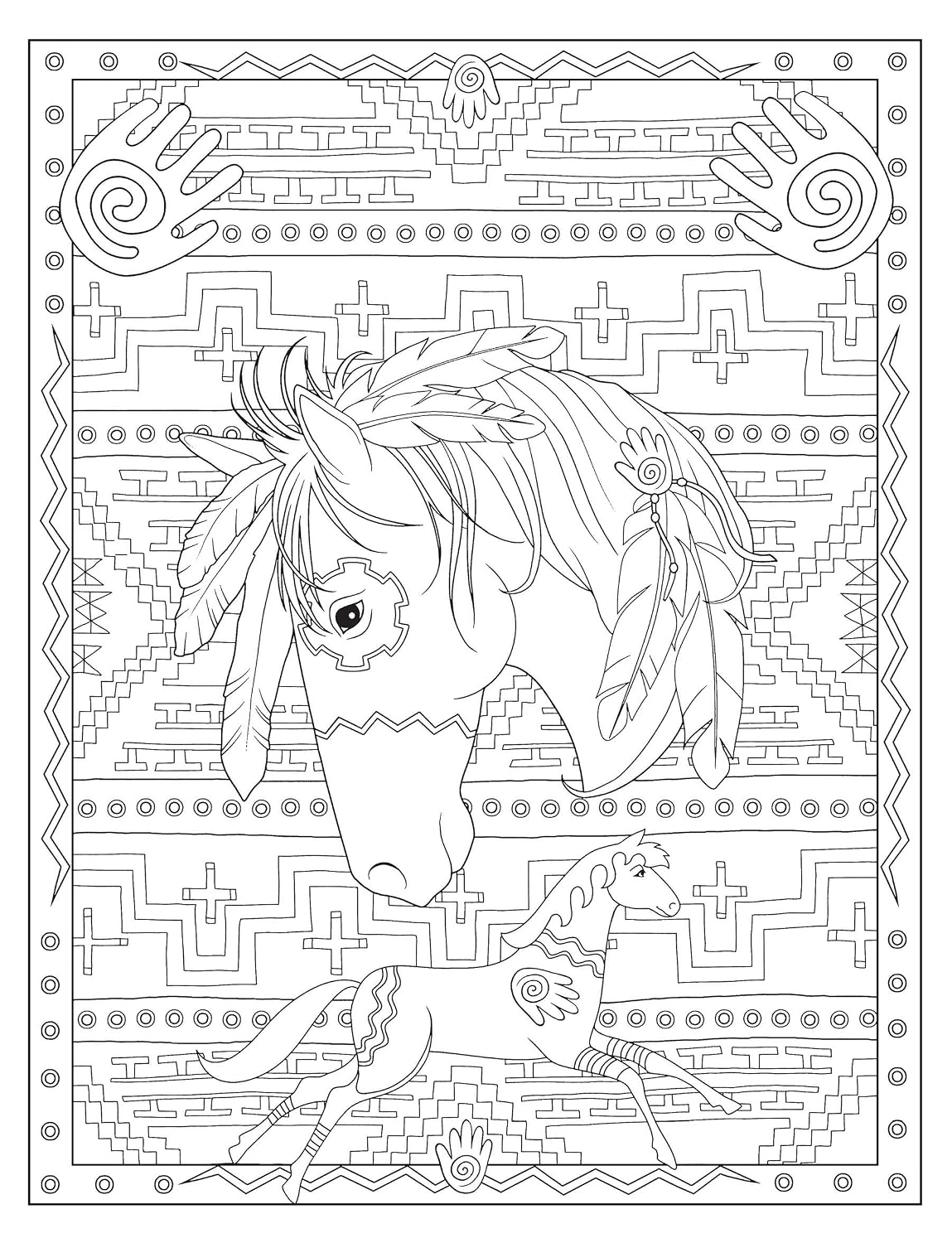 Creative Haven Native American Designs Coloring Book: Your Path to Calm, Serenity, Stress Relief, Zen & Relaxation (Adult Coloring Books: Canada)