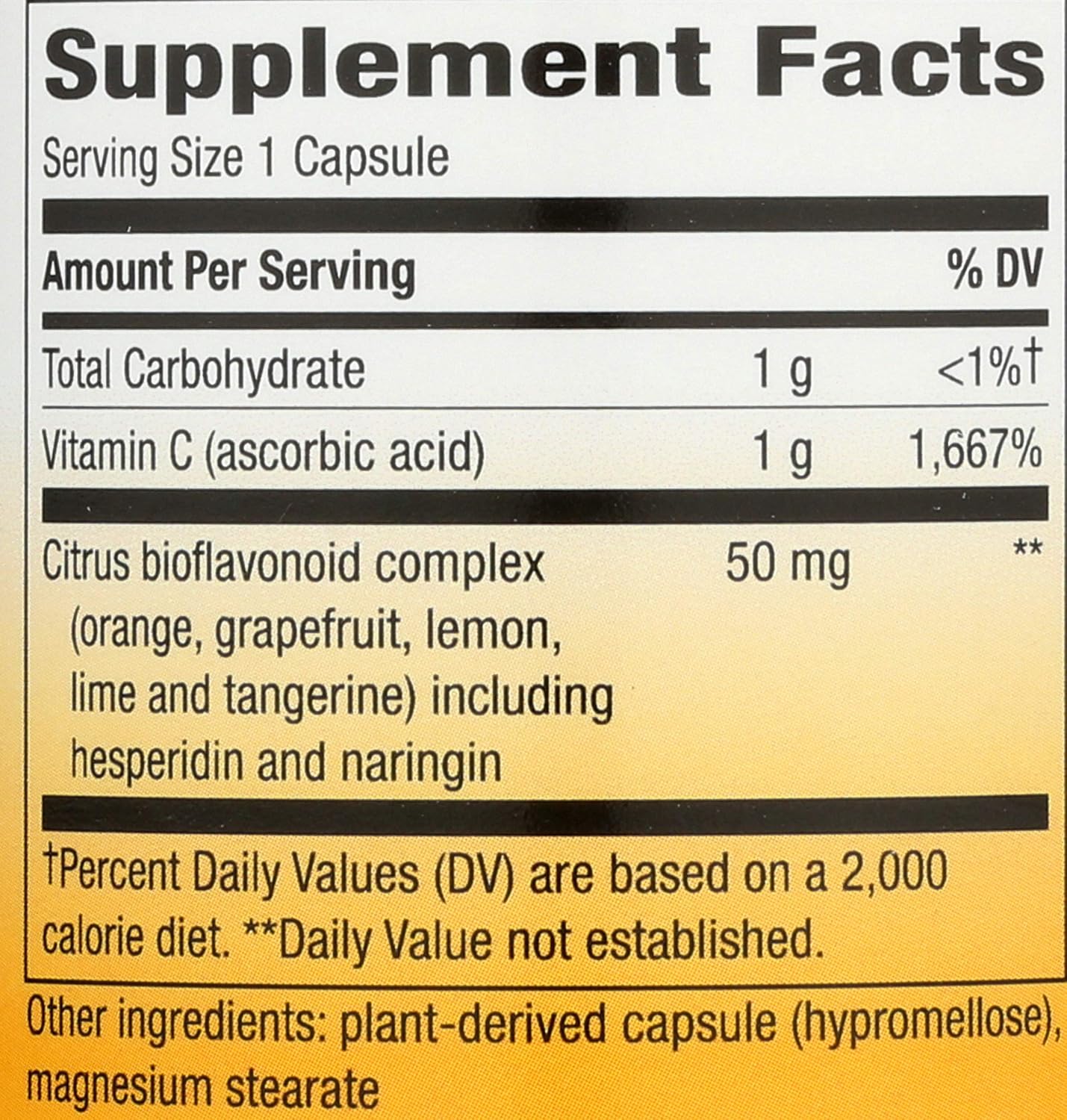 Nature's Way Extra Strength Vitamin C with Bioflavonoids, 1,000 mg, 100 Vegan Capsules
