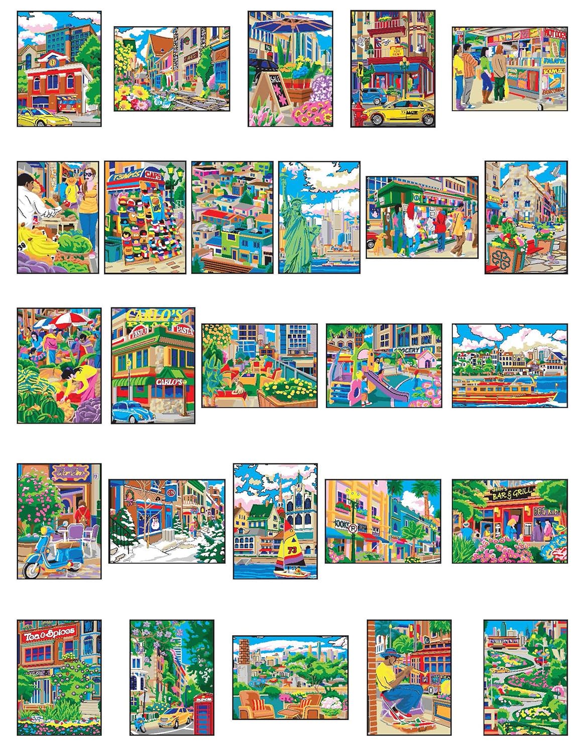 Creative Haven City Sights Colour By Number