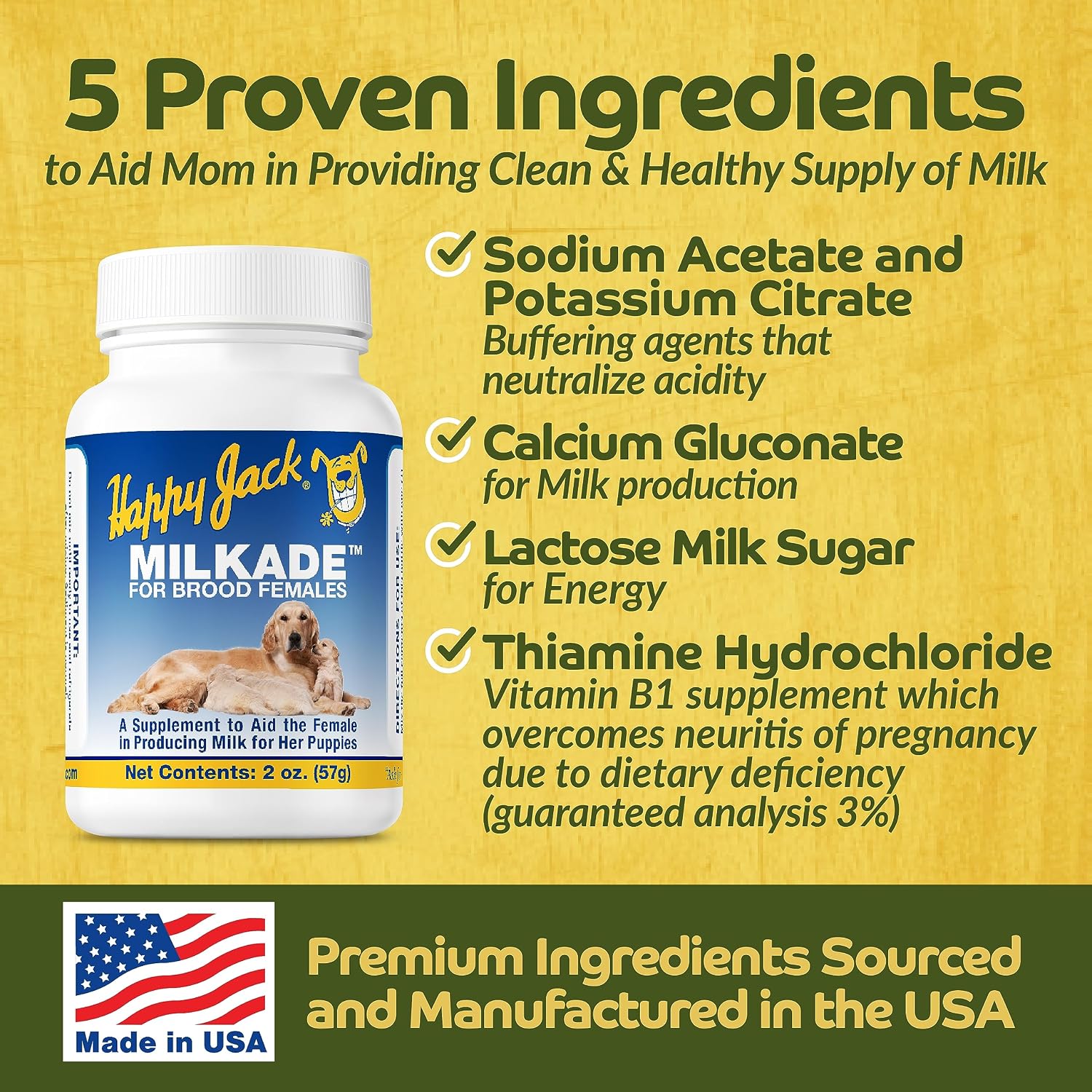 Happy Jack Milkade Dog Breeding & Nursing Supplement, 60 mL