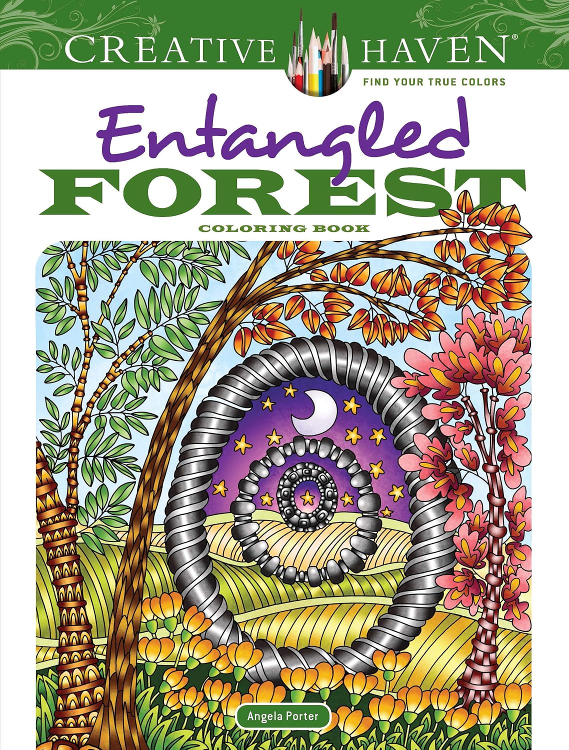 Creative Haven Entangled Forest Colouring Book (Adult Colouring Books: Nature)