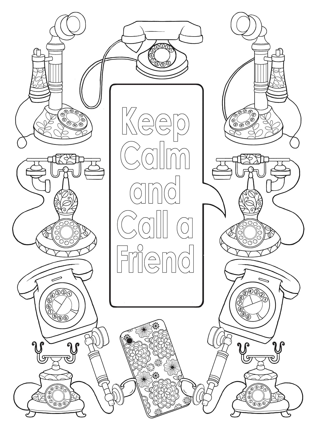 Creative Haven Keep Calm And... Colouring Book (Adult Colouring Books: Calm)