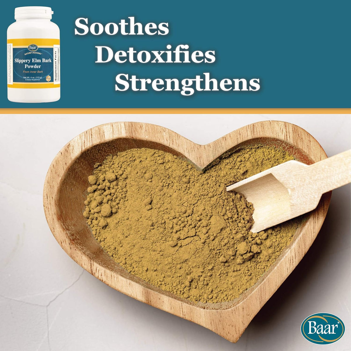 Baar Slippery Elm Powder, 4 oz (113 g) - görsel 2