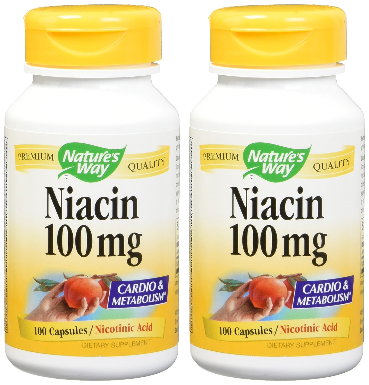 Niacin 100 mg – 100 Capsules (Pack of 2)
