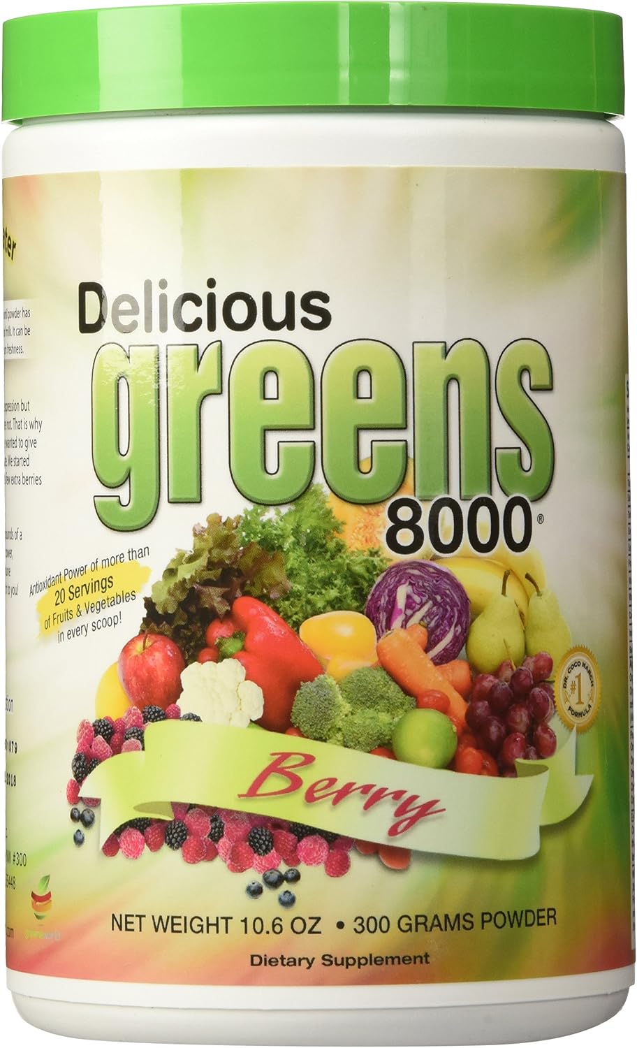Greens World Delicious Greens 8000 Berry - 300 g