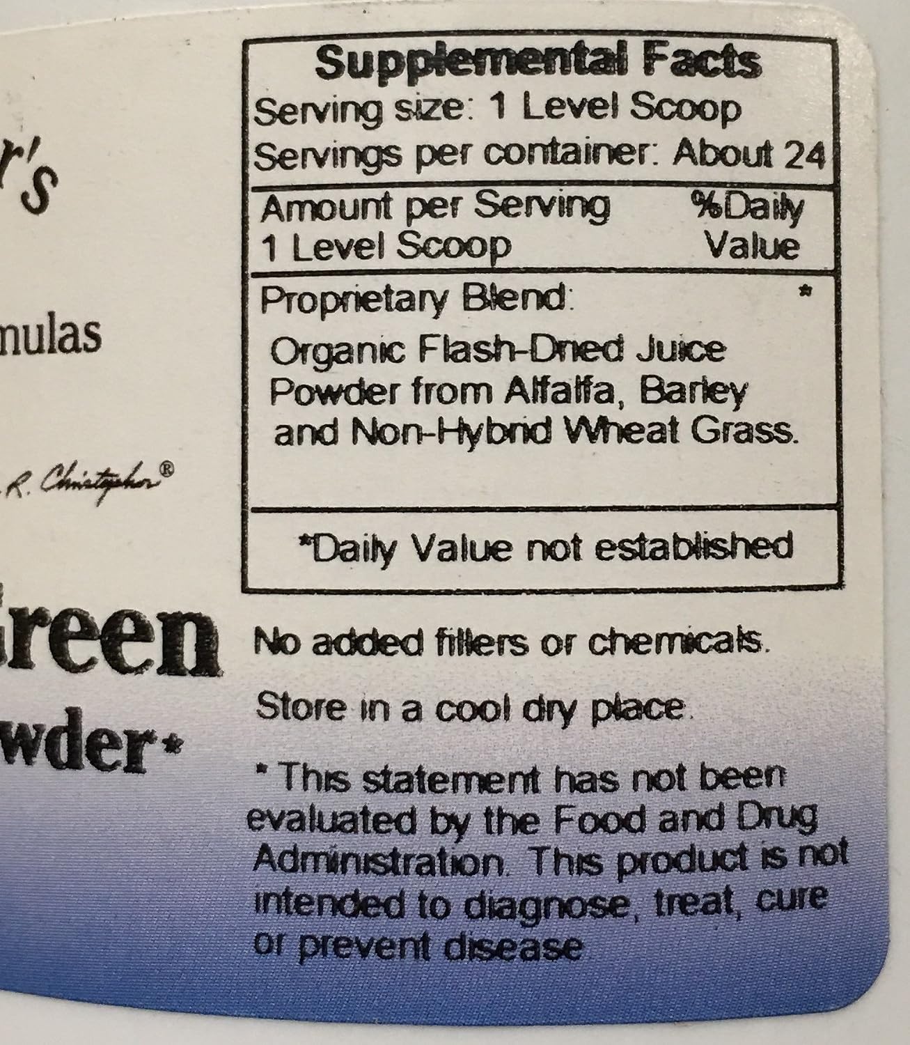 Dr. CHRISTOPHER'S Nourish Jurassic Green Powder - 113 g (4 oz)