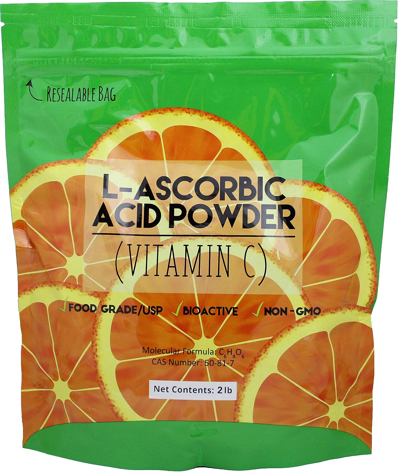 Duda Energy L-Ascorbic Acid Powder, 99+% Food Grade, 227 g