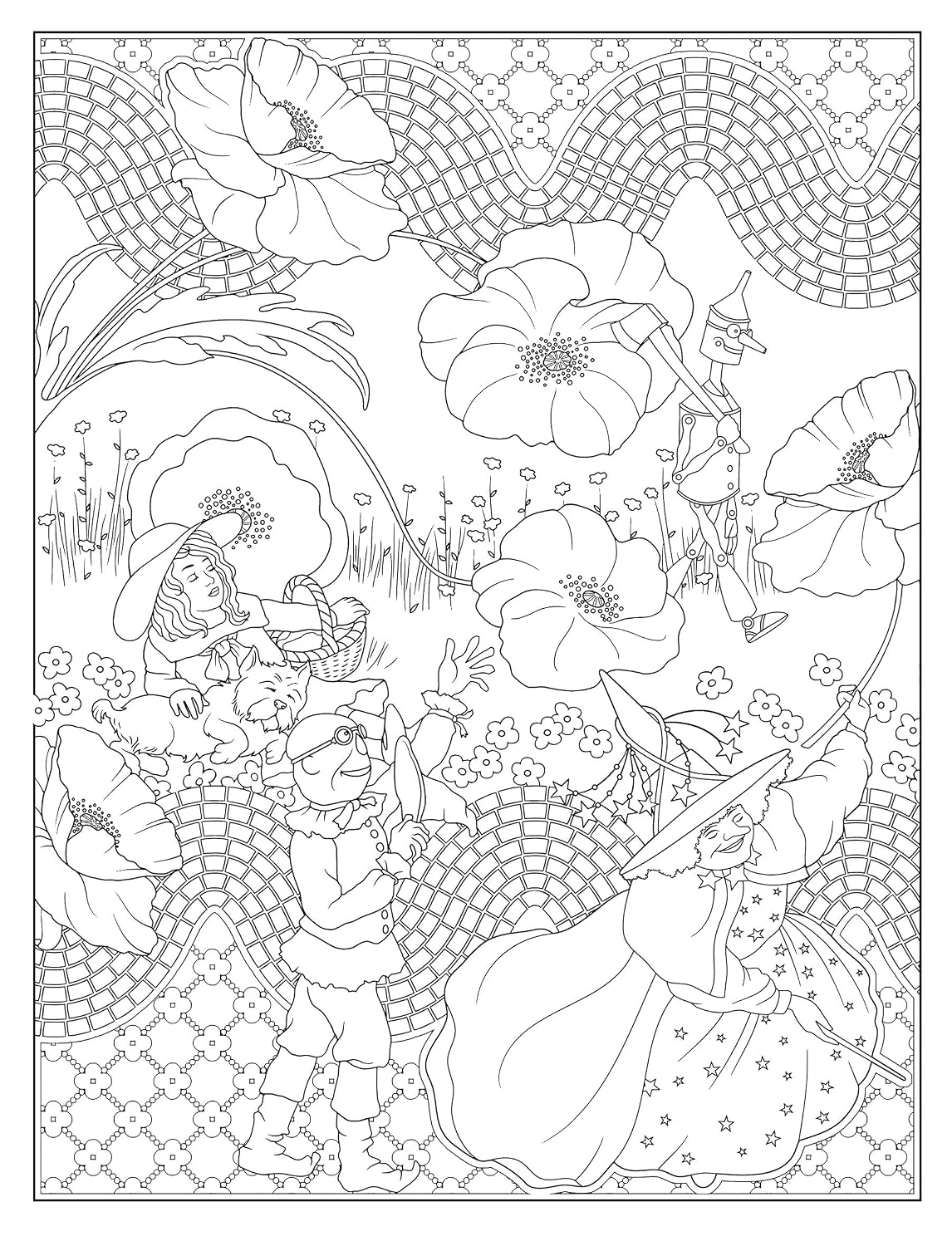 Creative Haven Wizard of Oz Designs Colouring Book
