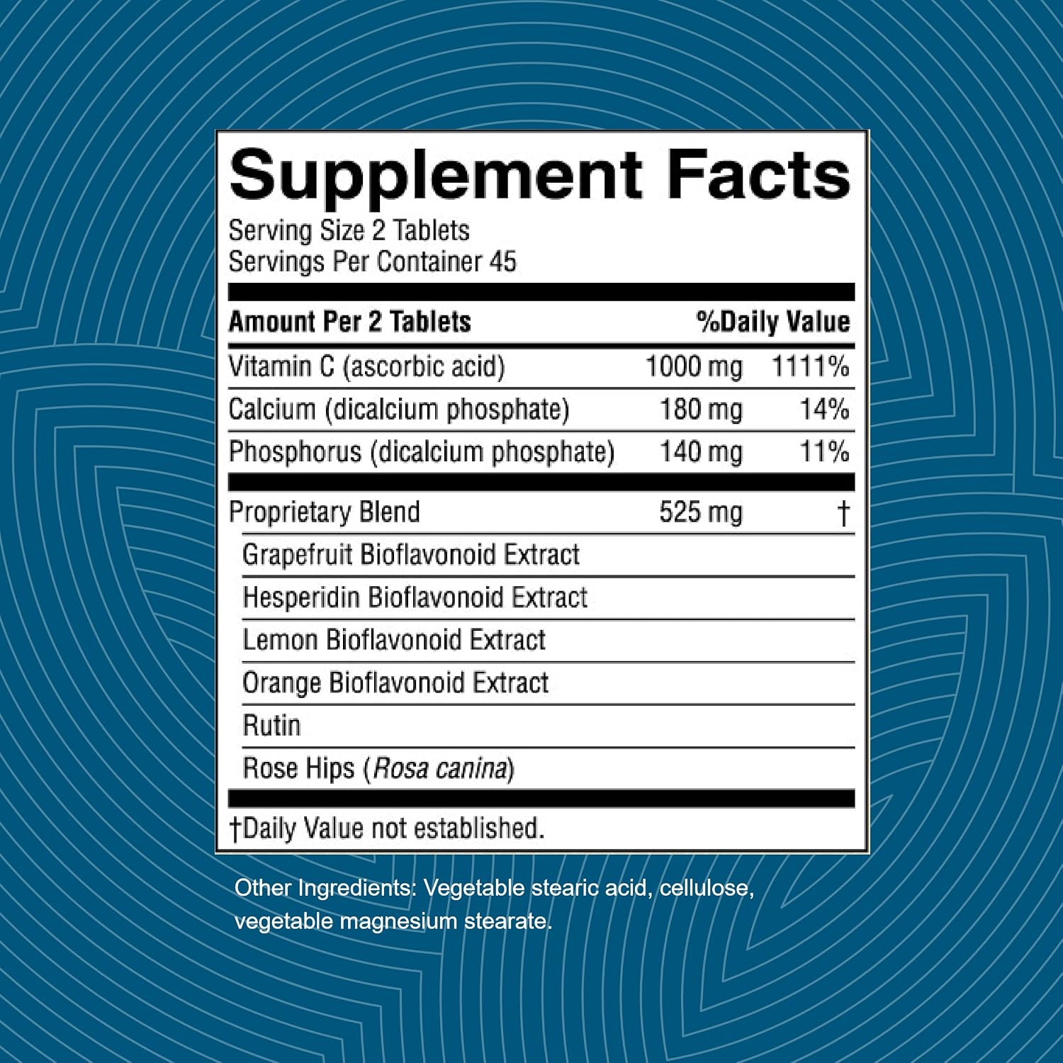 Nature's Sunshine Vitamin C with Citrus Bioflavonoids, 500 mg, 90 Tablets