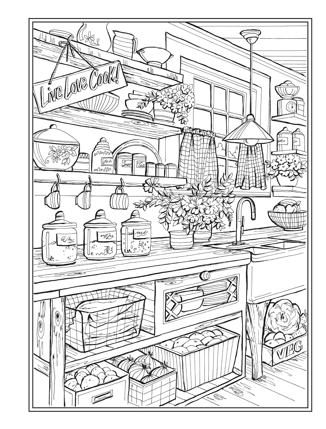 Creative Haven Country Charm Colouring Book