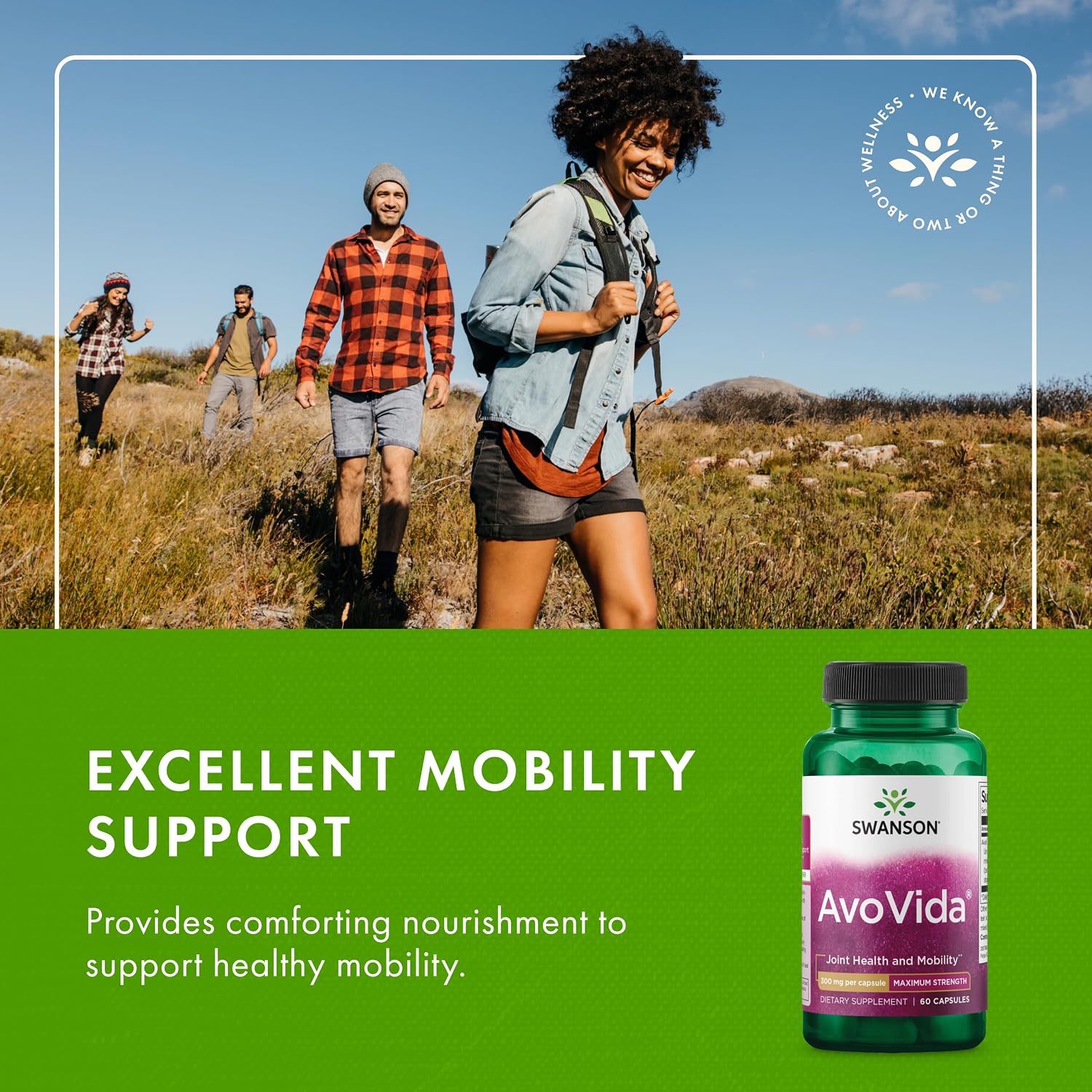Swanson AvoVida - Avocado & Soybean Unsaponifiables for Joint Health, 60 Capsules