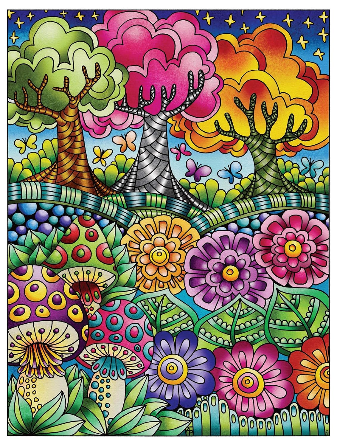 Creative Haven Entangled Forest Colouring Book (Adult Colouring Books: Nature)