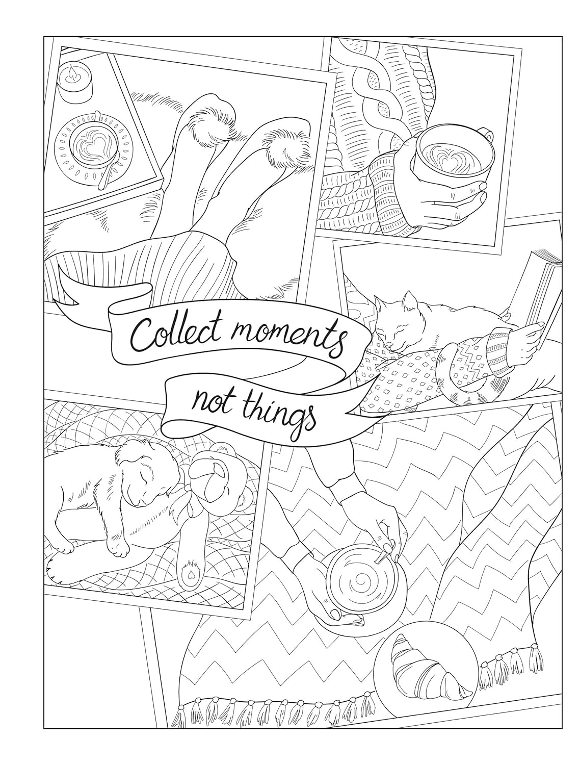 Creative Haven Happy Home: A Hygge Colouring Book (Adult Colouring Books: Calm)