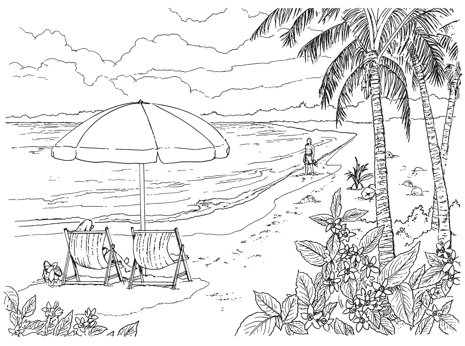 Creative Haven Seashore Scenes Colouring Book: Relax & Unwind with 31 Stress-Relieving Illustrations