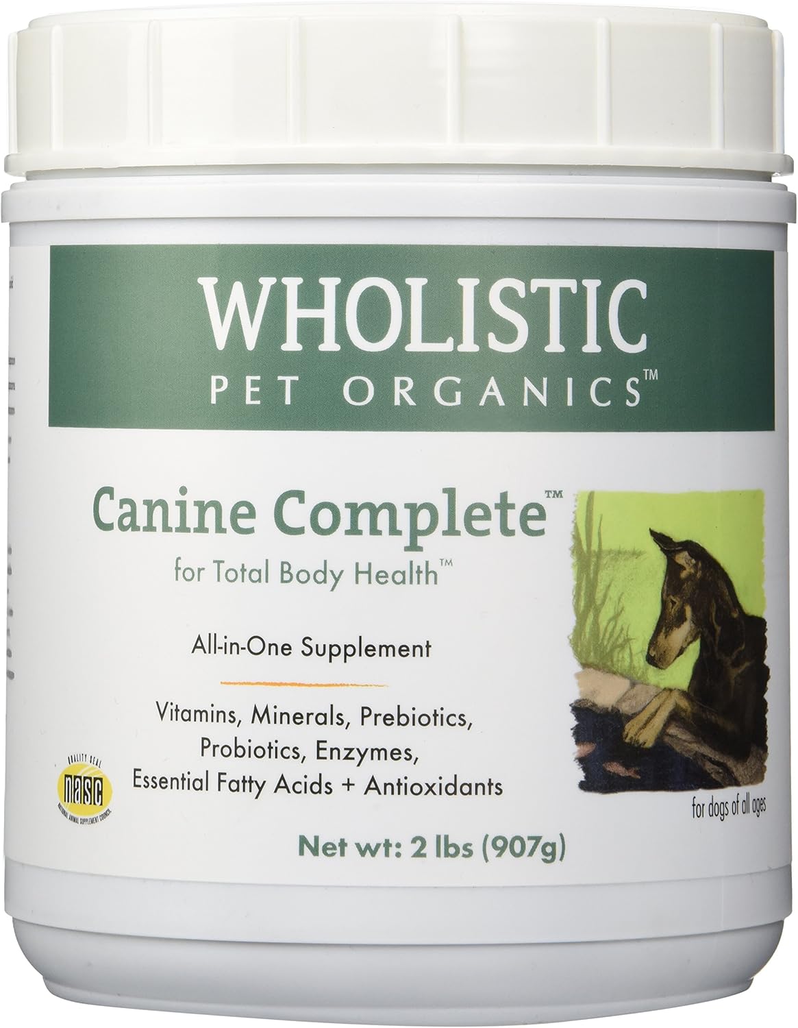 Wholistic Pet Organics Canine Complete Dog Multivitamin Powder, 0.9 kg