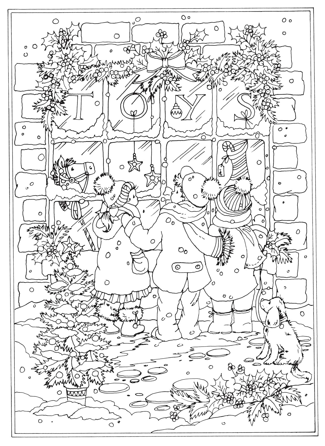 Creative Haven Winter Wonderland Colouring Book