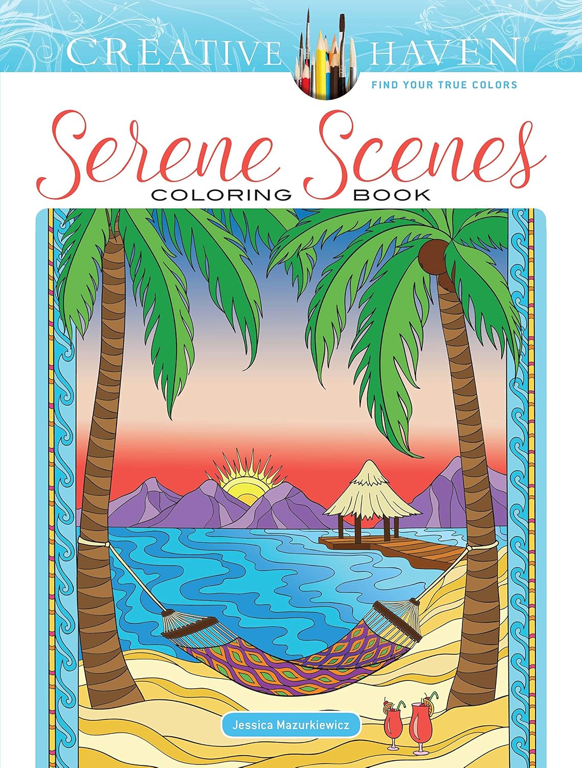 Creative Haven Serene Scenes Colouring Book: Relaxing Illustrations for Adult Colourists