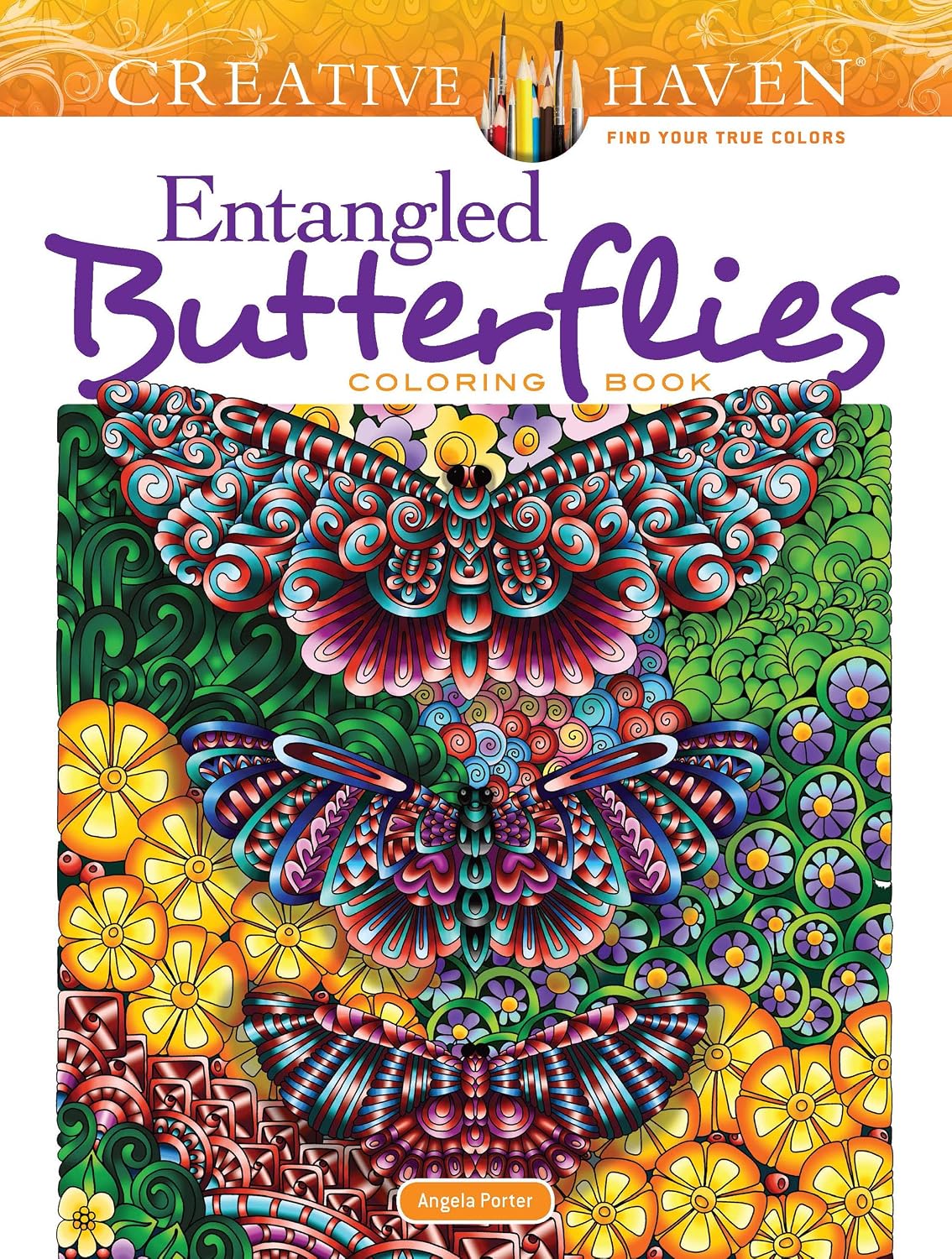 Creative Haven Entangled Butterflies Colouring Book (Adult Colouring Books: Insects)