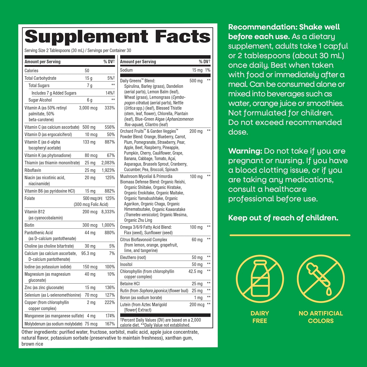 Nature's Way Alive! Max Potency Complete Liquid Multivitamin, 900 mL