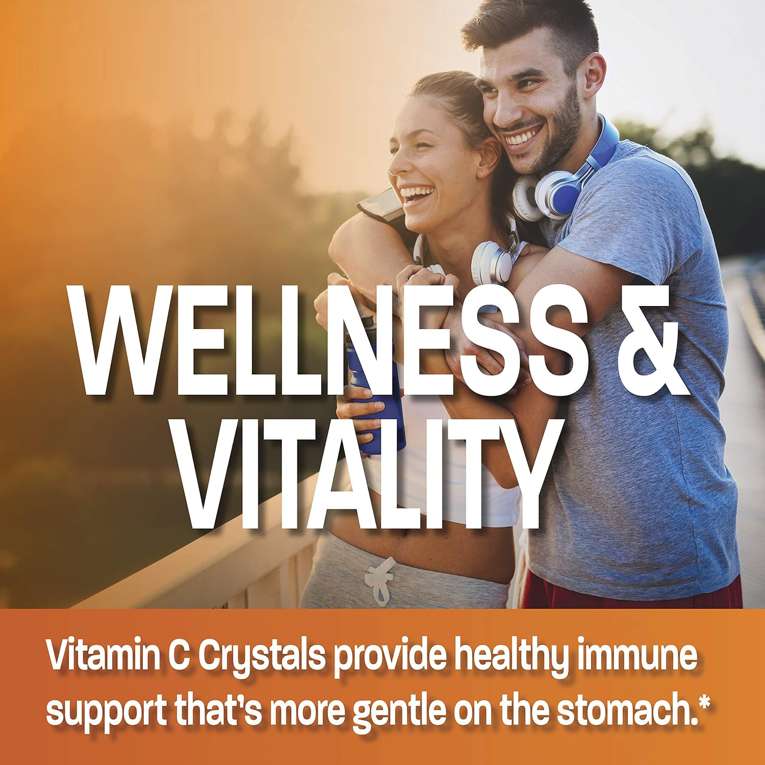Bronson Buffered Vitamin C Powder – Ascorbic Acid with Sodium Ascorbate, 454 g