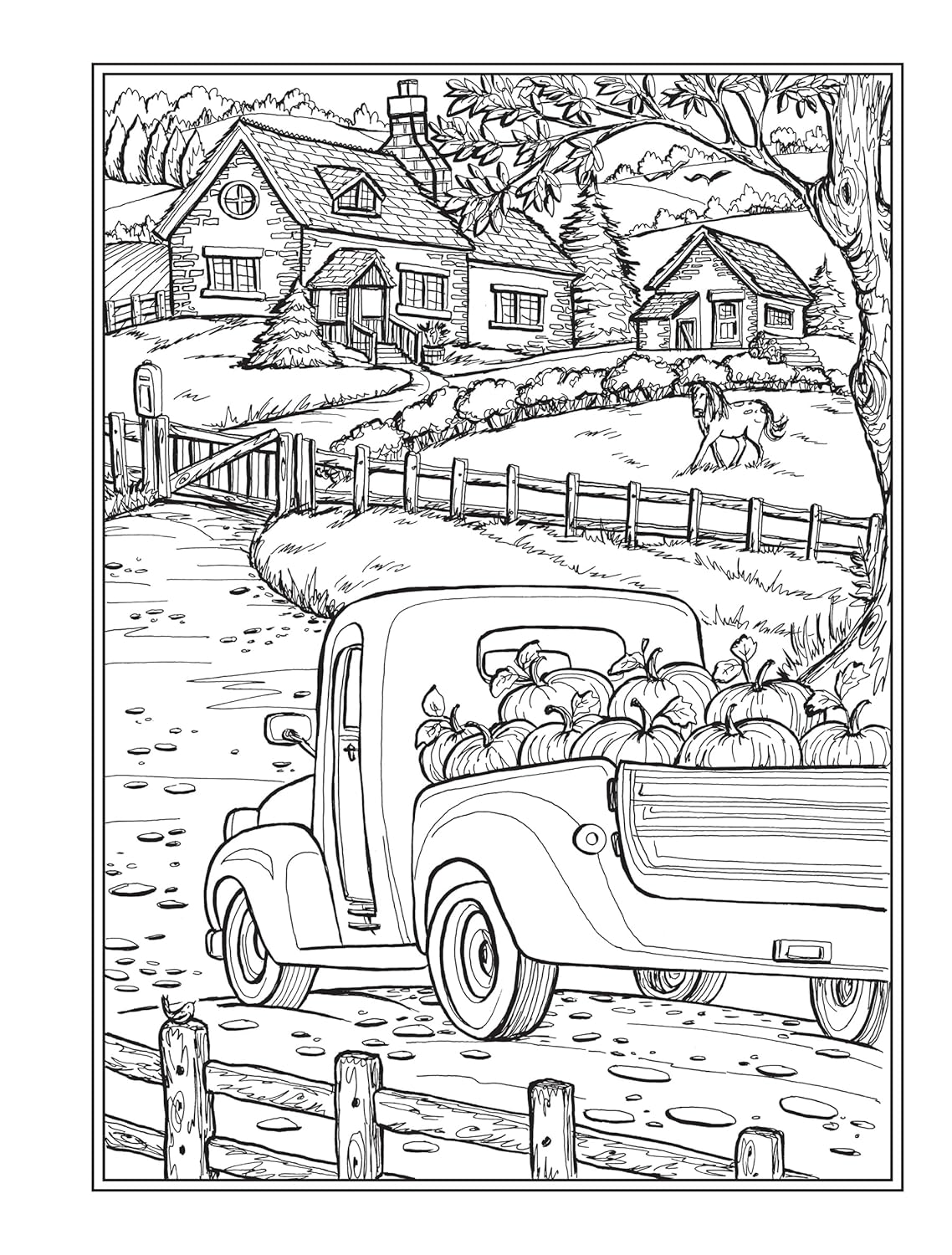 Creative Haven Country Farm Scenes Colouring Book: Relax & Find Your True Colours (Adult Colouring Books: In The Country)