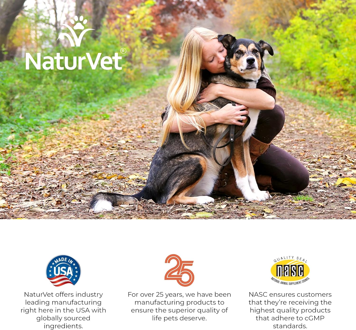 NaturVet VitaPet Senior Daily Vitamins Plus Glucosamine for Dogs - Chewable Multivitamin Supplement (180 Count)