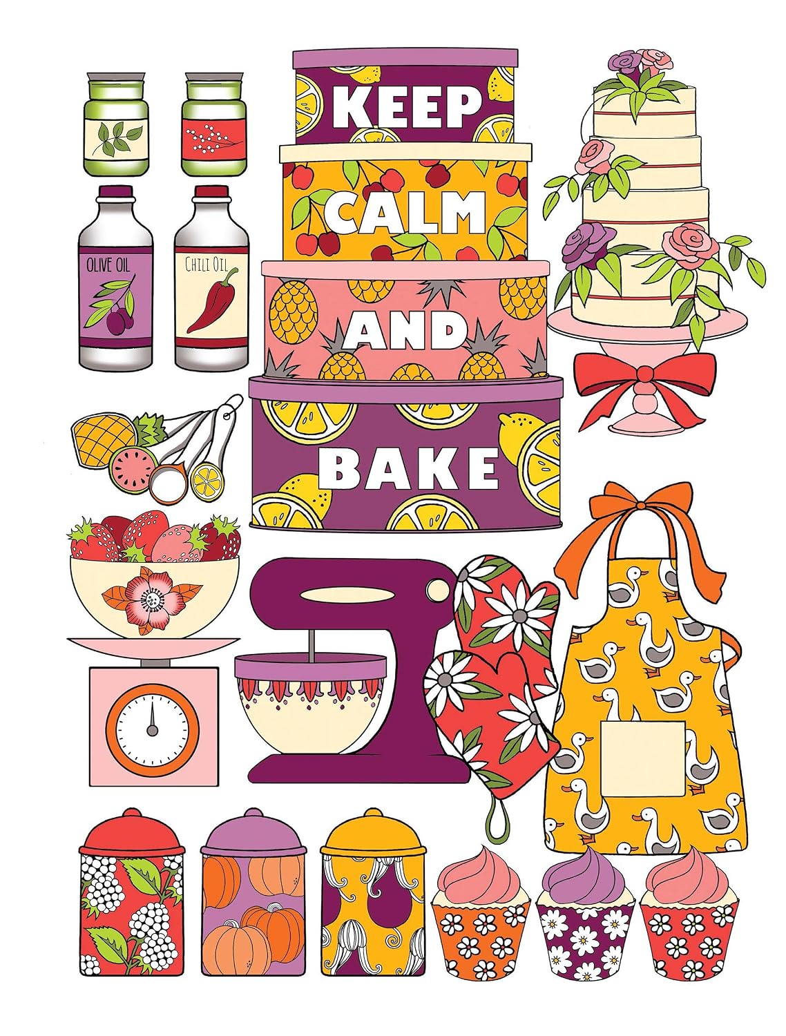 Creative Haven Keep Calm And... Colouring Book (Adult Colouring Books: Calm)