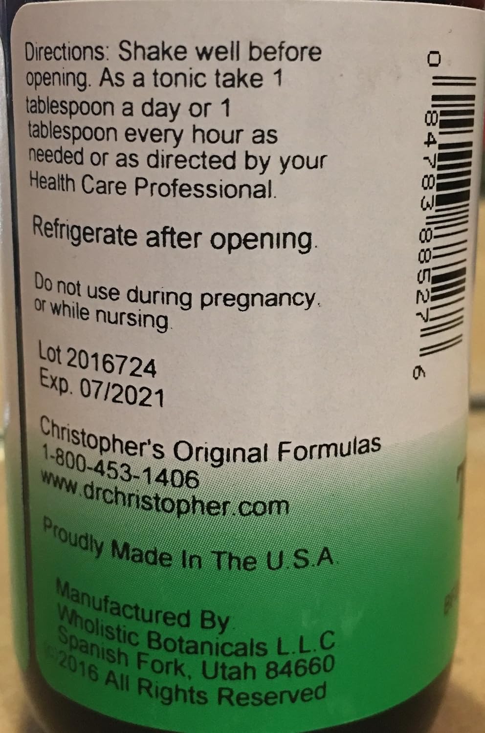 Christopher's Original Formulas Complete Tissue and Bone Syrup – Traditional Herbal Blend for Bones, Tissues & Cartilage, 4 oz (118 mL)